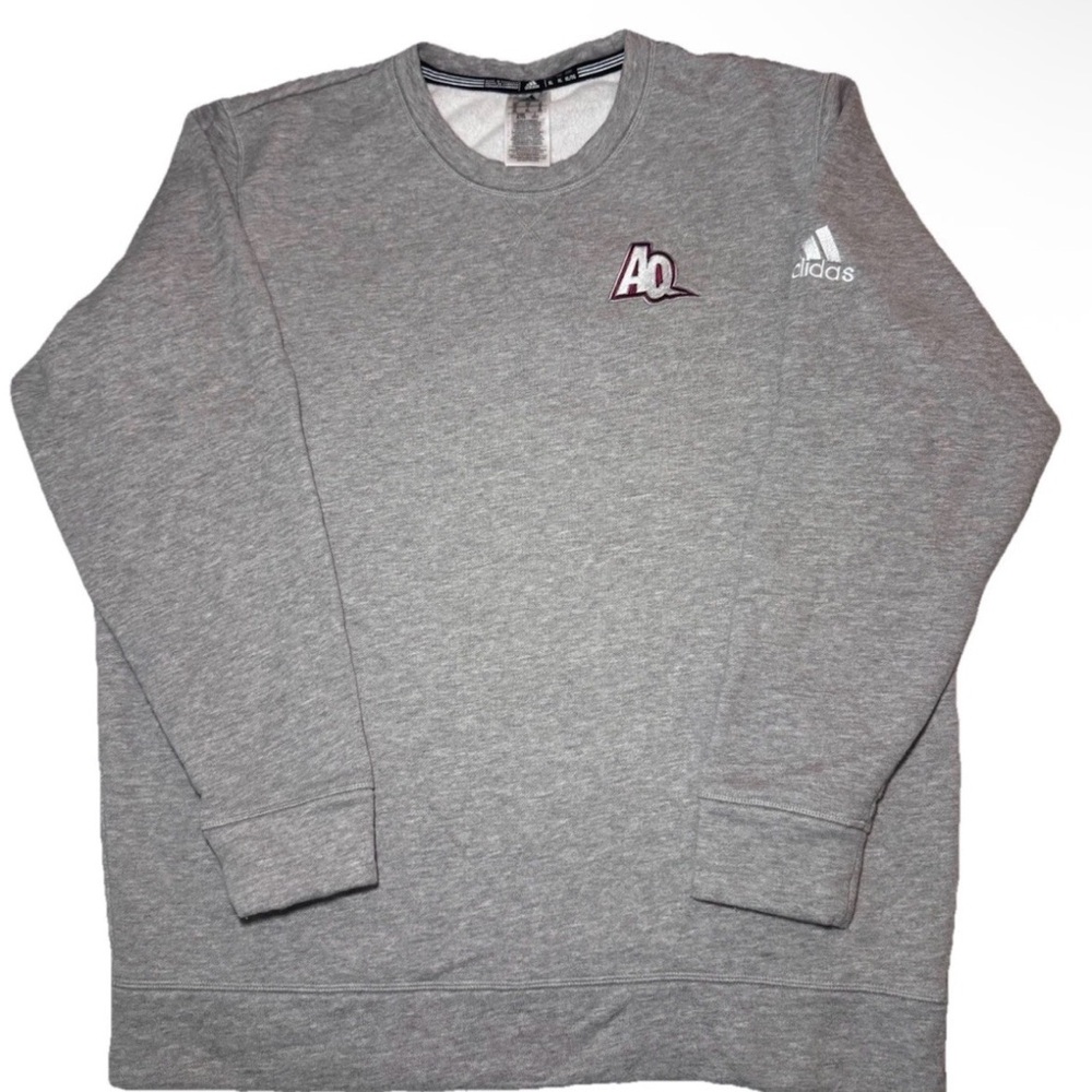 Adidas AQ Aquinas College Saints Gray Crewneck Sweatshirt XL Pullover Unisex